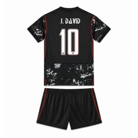 Dětské fotbalový komplet Kanada Jonathan David #10 Venkovní košile MS 2026 Krátkým Rukávem